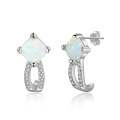 Opal Stone Hot Sale 925 sterling Silver Popular Jewelry Opal Earring for Women